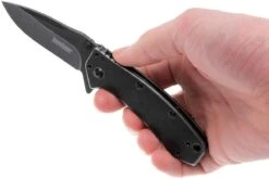 Kershaw Cryo 1555BW, Blackwashed -Rabais Couteaux Soldes KE1555BW 08 kershaw cryo ke1555bw 08