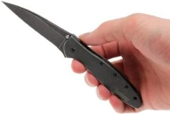 Kershaw Leek 1660BLKW Plain Edge, Noir -Rabais Couteaux Soldes KE1660BLKW 08 kershaw leek ke1660blkw 08