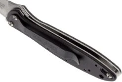 Kershaw Leek 1660SWBLK Stonewashed, Noir -Rabais Couteaux Soldes KE1660SWBLK 05 kershaw leek ke1660swblk 05