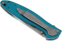 Kershaw Leek 1660TEAL Plain Edge, Vert D'eau -Rabais Couteaux Soldes KE1660TEAL 04 kershaw leek ke1660teal 04