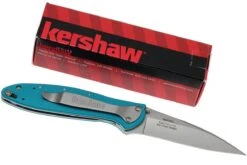 Kershaw Leek 1660TEAL Plain Edge, Vert D'eau -Rabais Couteaux Soldes KE1660TEAL 09 kershaw leek ke1660teal 09