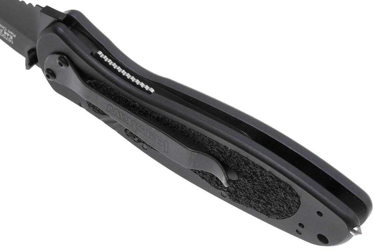 Kershaw 1670GBBLKST Blur Black En Partie Cranté 8 Kershaw 1670GBBLKST Blur Black En Partie Cranté - Image 6