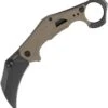 KS2064TANBW Couteau Kershaw Outlier Karambit Tan A/O Lame Acier 8Cr13MoV - Livraison Gratuite -Rabais Couteaux Soldes KS2064TANBW zoom