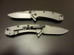 Couteau Kershaw Cryo Ouverture Assistée Acier 8Cr13Mov Titane Manche Acier Titante KS1555TI - Free Shipping