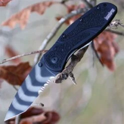Couteau Kershaw Blur Tanto A/O Acier 14C28N Serr Made USA KS1670TTSST - Livraison Gratuite