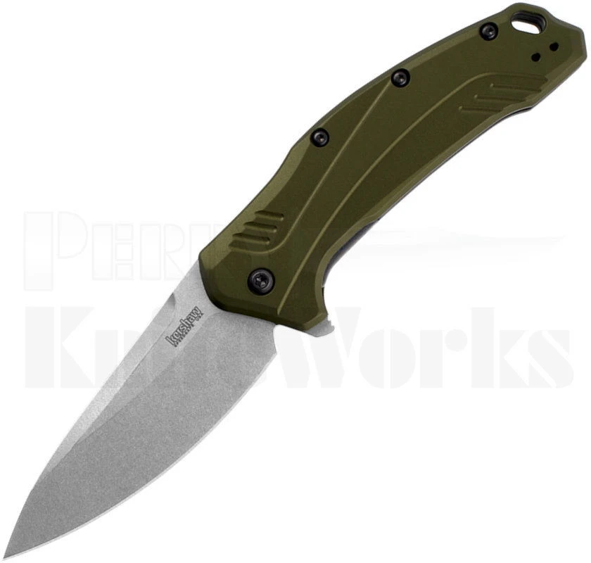 KS1776OLSW Couteau Kershaw Link Olive A/O Lame Acier CPM-20CV Manche Aluminum - Livraison Gratuite 3 KS1776OLSW Couteau Kershaw Link Olive A/O Lame Acier CPM-20CV Manche Aluminum - Livraison Gratuite