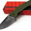 Couteau Damas Kershaw Knockout A/O Green 128 Couches Made USA KS1870OLDAM - Livraison Gratuite -Rabais Couteaux Soldes ks1870oldam zx1200