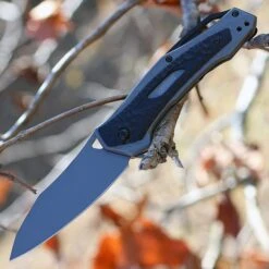 Couteau Kershaw Vedder A/O Lame Acier 8Cr13MoV Manche Acier/G-10 Framelock KS2460 - Free Shipping