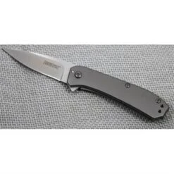 Couteau Kershaw Rexford Amplitude A/O Acier 8Cr13MoV Manche Acier 410 Titane KS3870 - Free SHipping