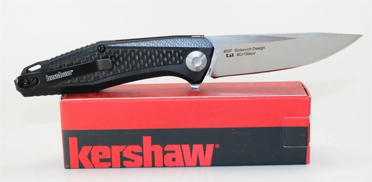 Couteau Kershaw Atmos Manche G-10/Fibre De Carbone 8Cr13MoV KS4037 - Free Shipping 3 Couteau Kershaw Atmos Manche G-10/Fibre De Carbone 8Cr13MoV KS4037 - Free Shipping